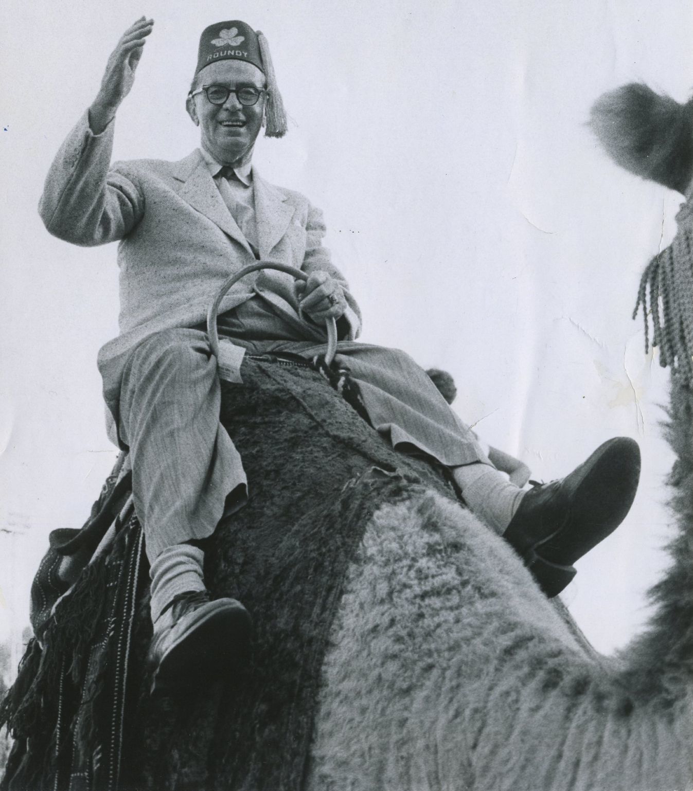 Roundy riding high
